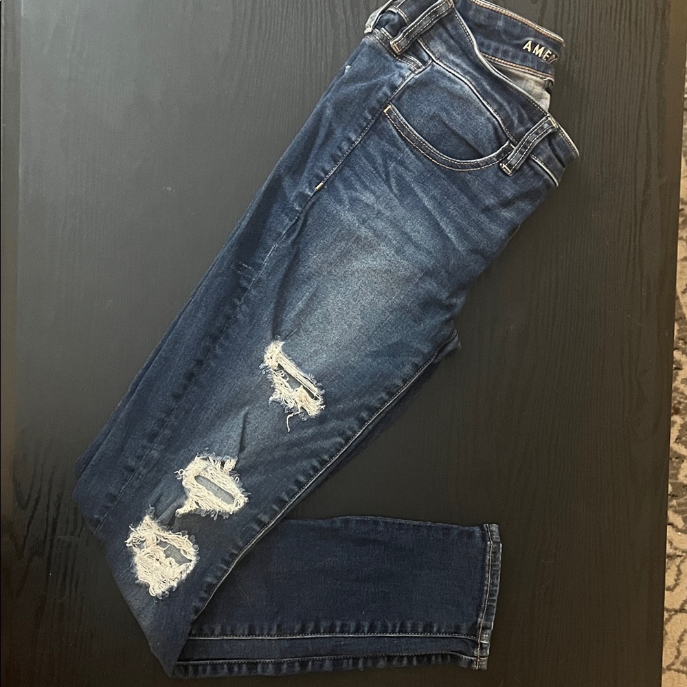 American Eagle Outfitters Dark Blue Skinny Jeans